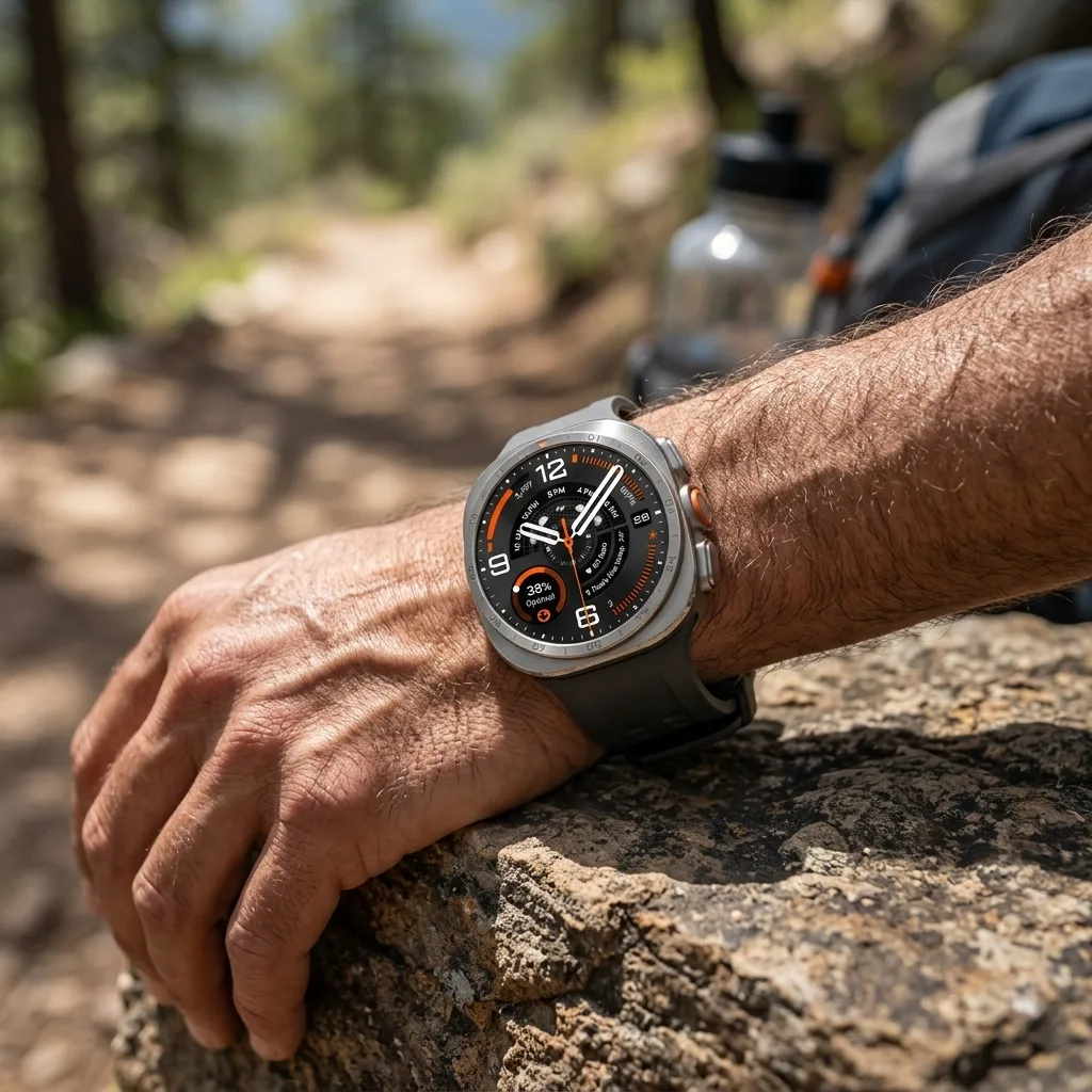 Galaxy Watch Ultra2 in titanium gray, a listed 47mm LTE smartwatch with rugged styling and running and sleep coaching features