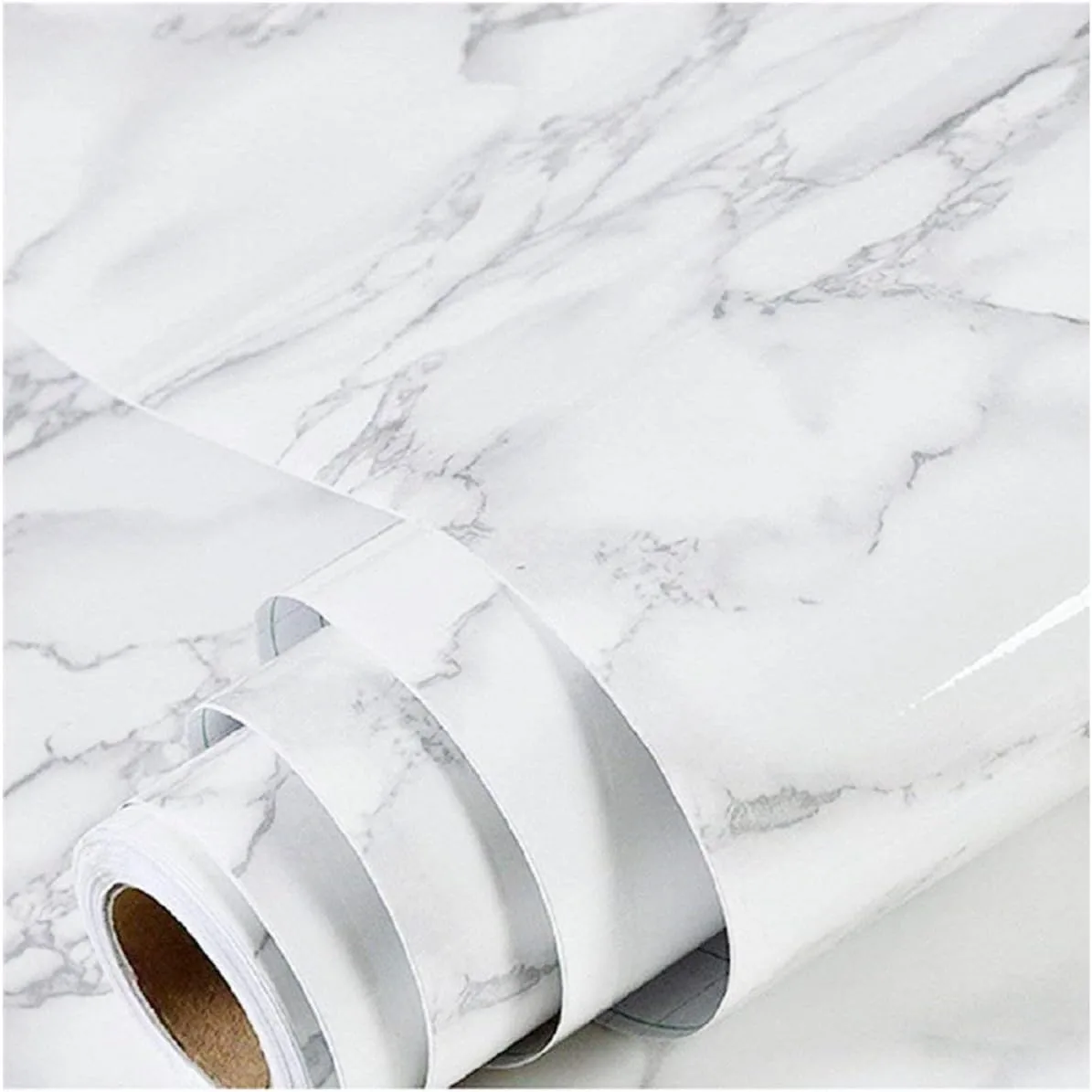 Marble Peel and Stick Wallpaper Kitchen Countertop & Cabinets Contact Paper | 17.7 inch x 78.7 inch Granite Wall Paper for Old Furniture Self Adhesive and Removable Easy to Apply