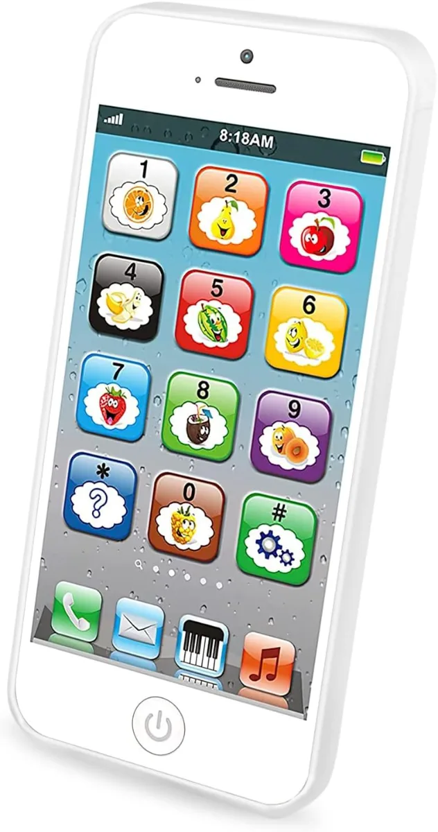 Wolmund Toy Learning Play Cell Phone with dazzling lights and interactive buttons for toddler education